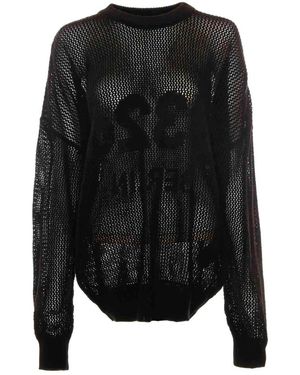 032c Round-Neck Knitwear - Negro