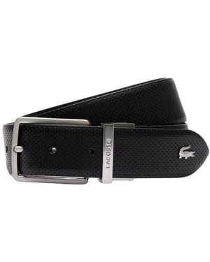 Lacoste Wendbarer Ledergürtel Elegantes Modell - Schwarz
