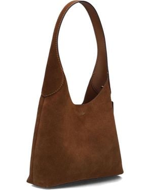 COACH Stilvolle Wildleder-Schultertasche Für Herbst - Braun