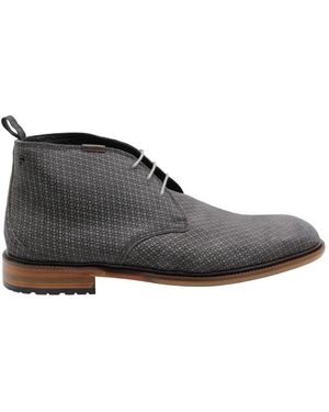 Floris Van Bommel Lace-Up Boots - Black