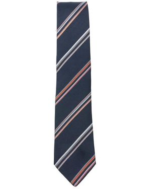 Paul Smith Gestreifter Herren Krawatte Klassischer Stil - Blau