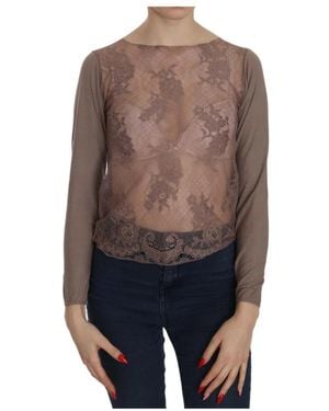 Pink Memories Blouses - Brown