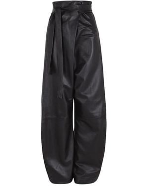 Cortana Leather Trousers - Black