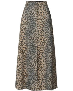 Rabens Saloner Maxi Skirts - Multicolor