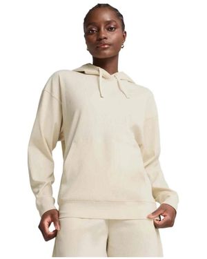 PUMA Ess Elevated Comfort Rib Hoodie - Natur