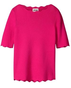 Pom Tops ,Roze ,Nylon Pom Top