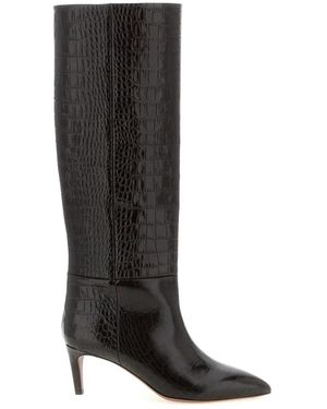 Paris Texas Schoenen ,Bruin ,Leer Stiletto Boot 60 - Zwart