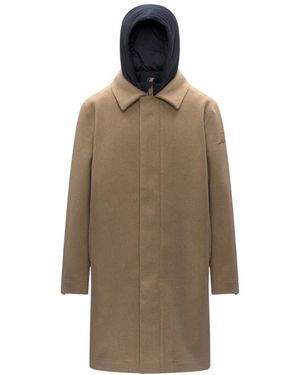K-Way Jassen ,Wol Poirol Wol Nylon Jas - Bruin
