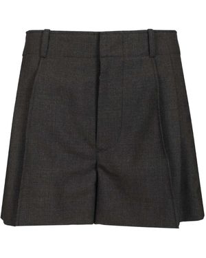 DURAZZI MILANO Tailored Shorts Met Riemlussen - Zwart