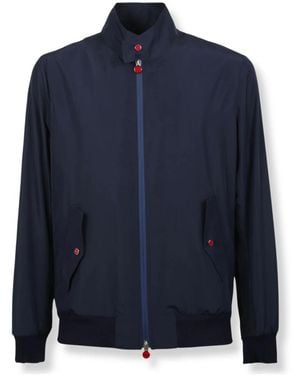 Kiton Bomber Jackets - Blue