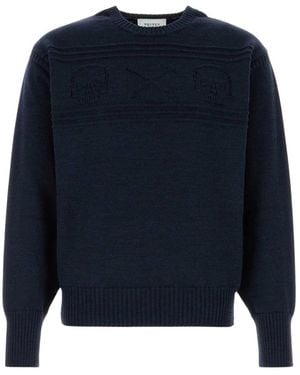 McQueen Round-Neck Knitwear - Blue