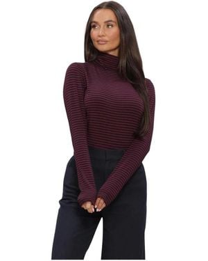 RUBY TUESDAY Chanti Langarm Rollkragenpullover - Lila