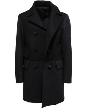 ZEGNA Double-Breasted Coats - Noir
