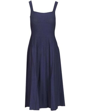 STAUD Compact Knit Dress - Blauw