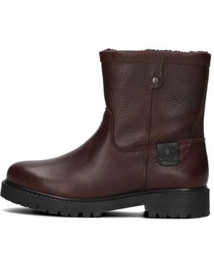 Bullboxer Schoenen ,Bruin ,Leer Jongens Stijlvolle Enkellaarzen