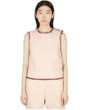 Raf Simons Sleeveless Tops - Natural