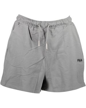 Fila Grijze Shorts Met Elastische Taille - Grijs