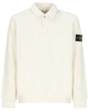 Stone Island Weiße T-Shirts Und Polos