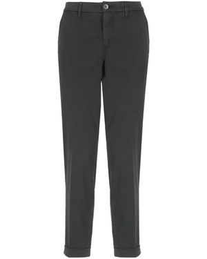 Fay Cropped Trousers - Grey