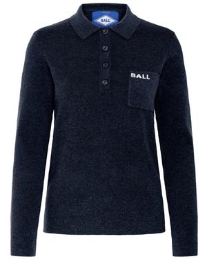 Ball Gestricktes Polo Sky Captain - Blau