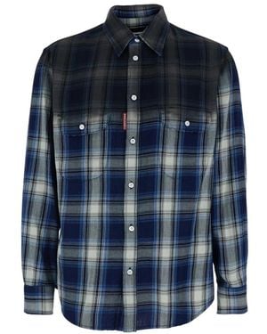 DSquared² Faded Effect Shirt - Blau