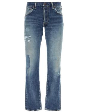 Visvim Straight Fit Jeans - Blue