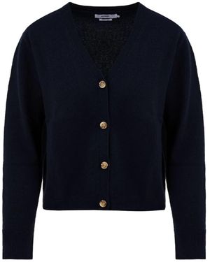 Not Shy Truien & Vesten ,Blauw ,Stijlvolle Cardigan Sweaters Voor Vrouwen