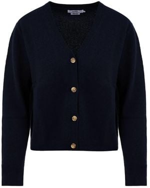 Not Shy Truien & Vesten ,Blauw ,Stijlvolle Cardigan Sweaters Voor Vrouwen