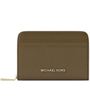 Michael Kors Accessoires ,Bruin ,Wallets & Cardholders - Groen
