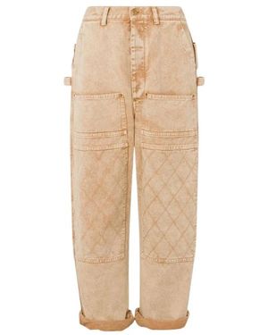 Moschino Cropped Jeans - Natural