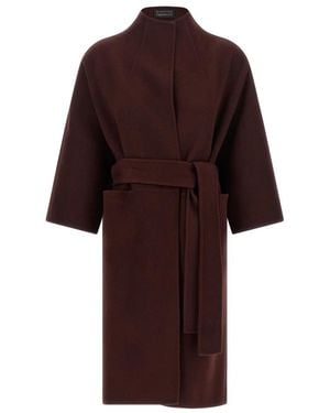 Gianluca Capannolo Belted Coats - Rouge