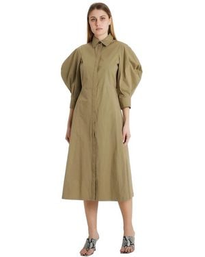 Erika Cavallini Semi Couture Shirt Dresses - Green