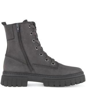Gabor Lace-Up Boots - Grey