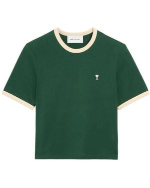 Ami Paris T-Shirts - Verde