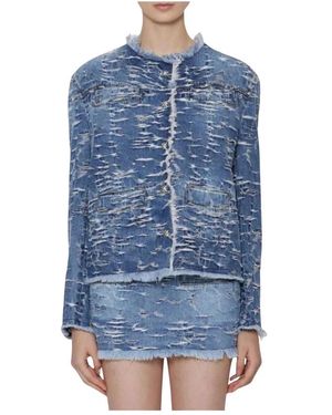 John Richmond Rwp24211Gb Denim Jacket - Blauw