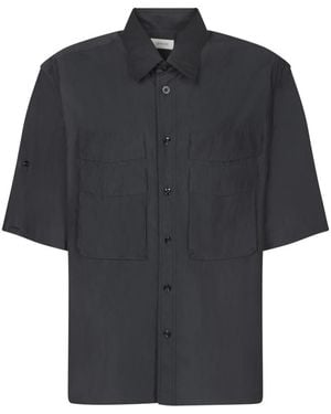 Lemaire Short Sleeve Shirts - Zwart