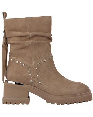 Alma En Pena. Heeled Boots - Brown