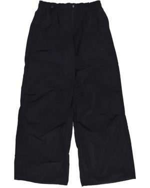 Nike Rote Mid-Rise Wasserabweisende Sportbekleidung Hose - Schwarz