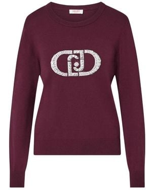 Liu Jo Round-Neck Knitwear - Purple