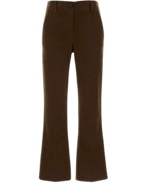 Brunello Cucinelli Straight Trousers - Marrón