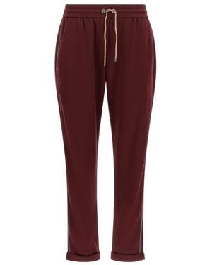 Brunello Cucinelli Track Joggers - Rood