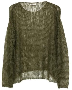 KHAITE Round-Neck Knitwear - Vert