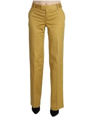 Just Cavalli Straight Trousers - Yellow
