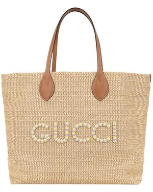 Gucci Tassen ,Leer Tote Bags - Naturel