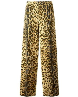 Roberto Cavalli Wide Trousers - Green