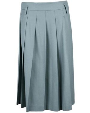 Semicouture Plissirok - Blauw
