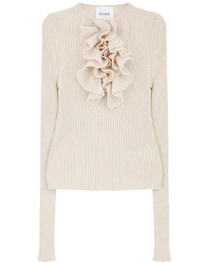 Nude Round-Neck Knitwear - Neutro