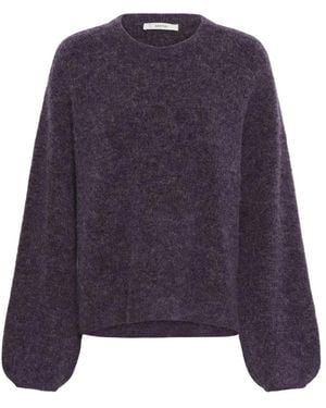 Gestuz Round-Neck Knitwear - Violet