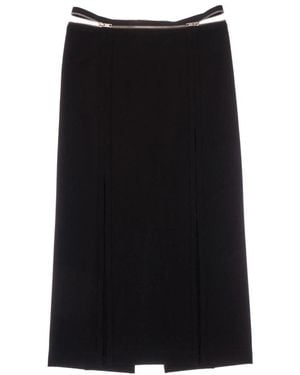 Helmut Lang Midi Skirts - Black