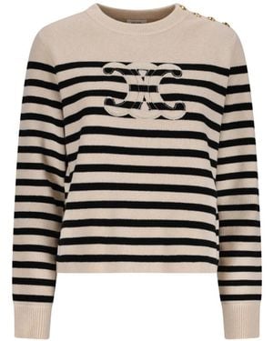Celine Round-Neck Knitwear - Black